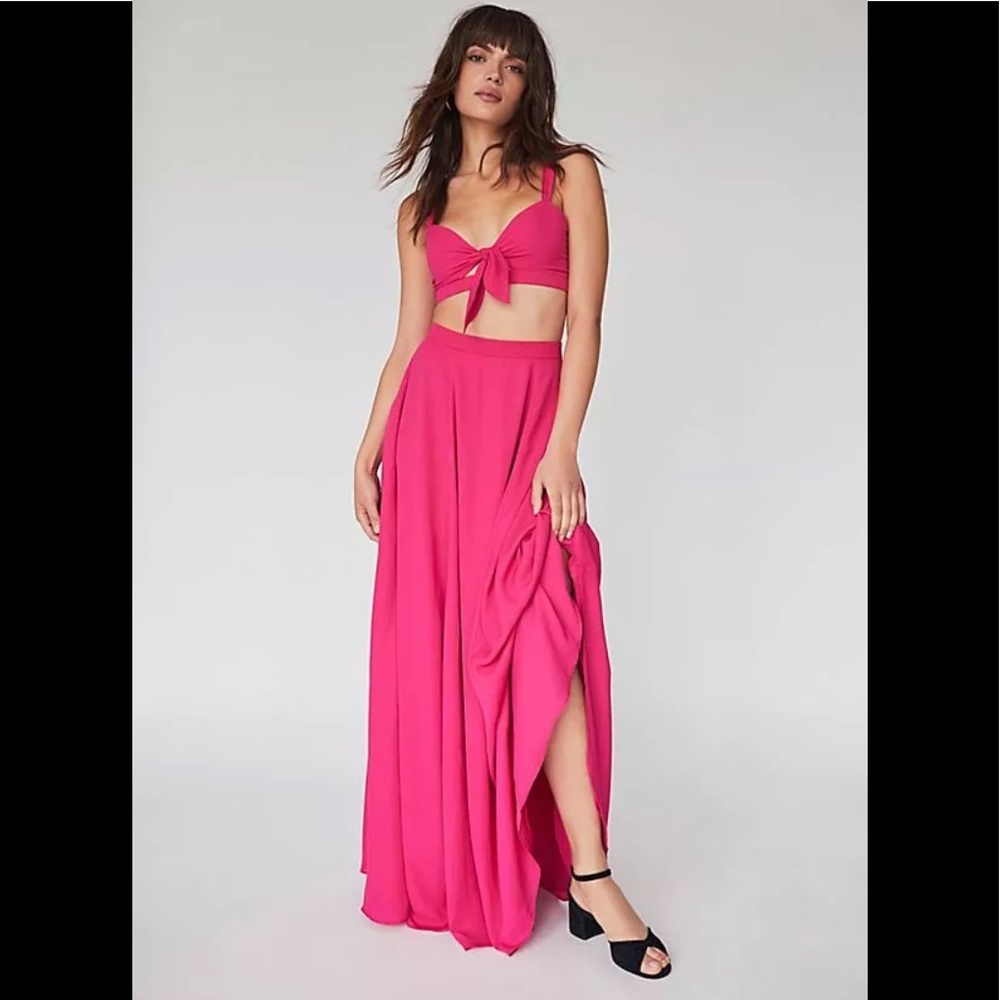 NWT Free People Fame and Partners maxi skirt set 0